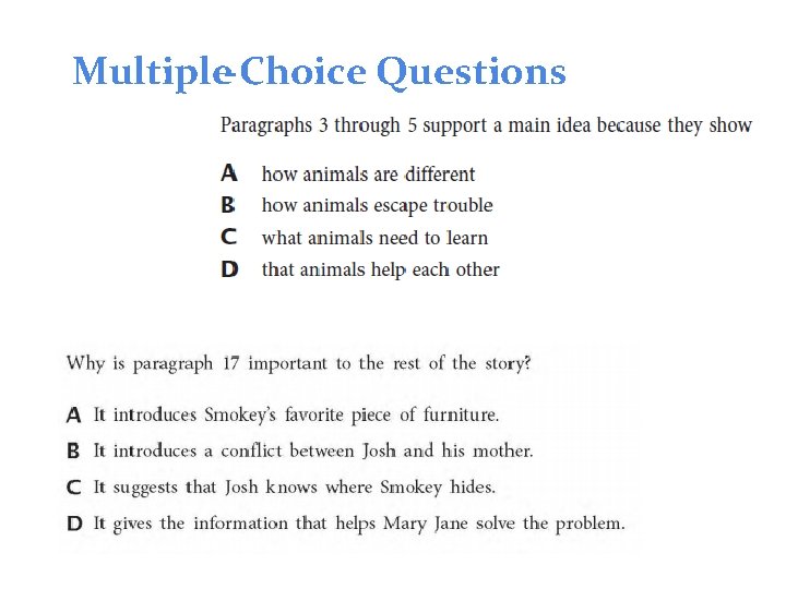 Multiple-Choice Questions 