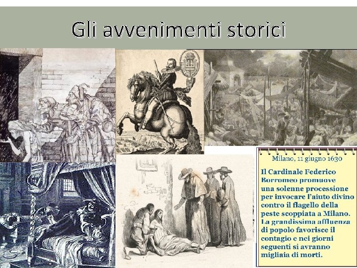 Gli avvenimenti storici 