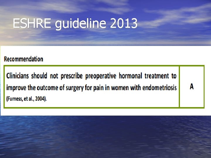 ESHRE guideline 2013 