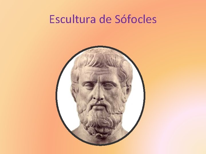 Escultura de Sófocles 