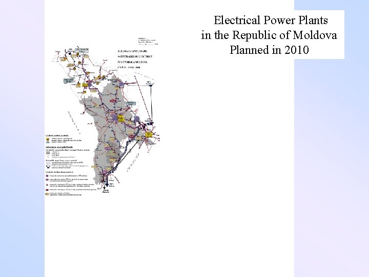 Electrical Power Plants in the Republic of Moldova Planned in 2010 