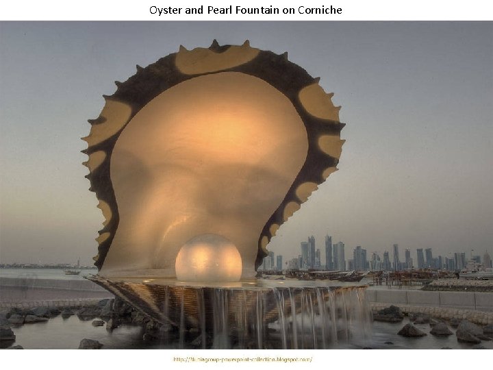 Oyster and Pearl Fountain on Corniche 