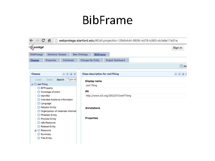 Bib. Frame 