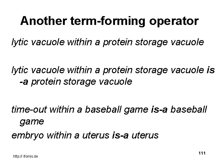 Another term-forming operator lytic vacuole within a protein storage vacuole is -a protein storage