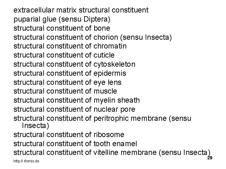 extracellular matrix structural constituent puparial glue (sensu Diptera) structural constituent of bone structural constituent