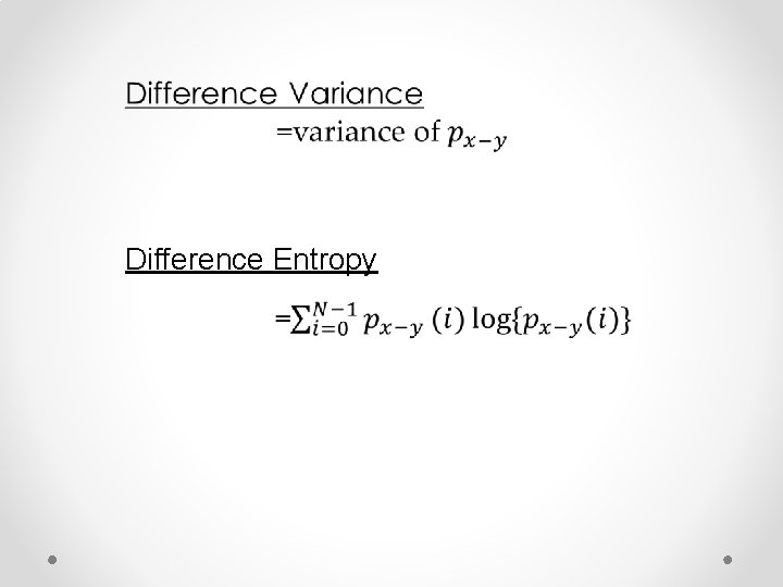  Difference Entropy 