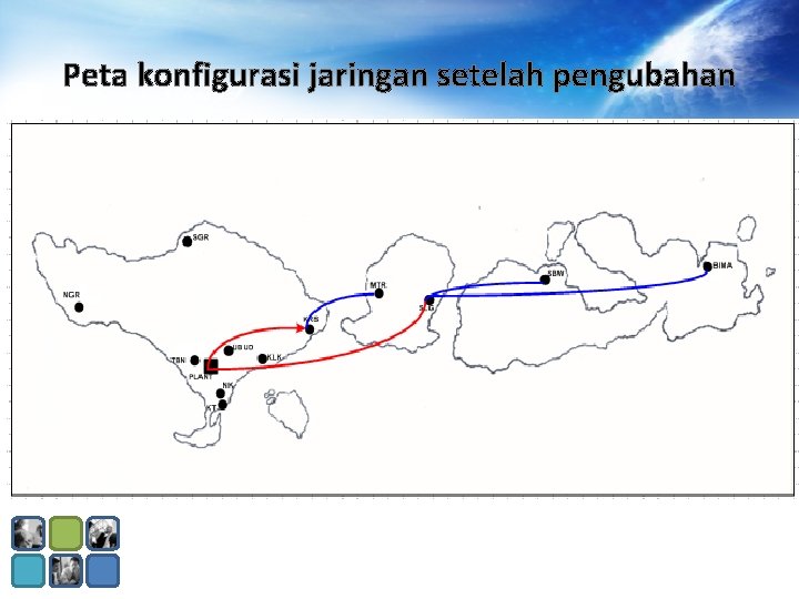 Peta konfigurasi jaringan setelah pengubahan Peta konfigurasi jaringan setelah pengubahan