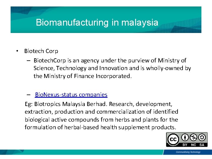 Biomanufacturing in malaysia • Biotech Corp – Biotech. Corp is an agency under the