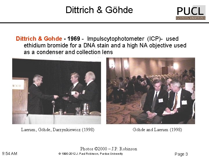 Dittrich & Göhde Dittrich & Gohde - 1969 - Impulscytophotometer (ICP)- used ethidium bromide