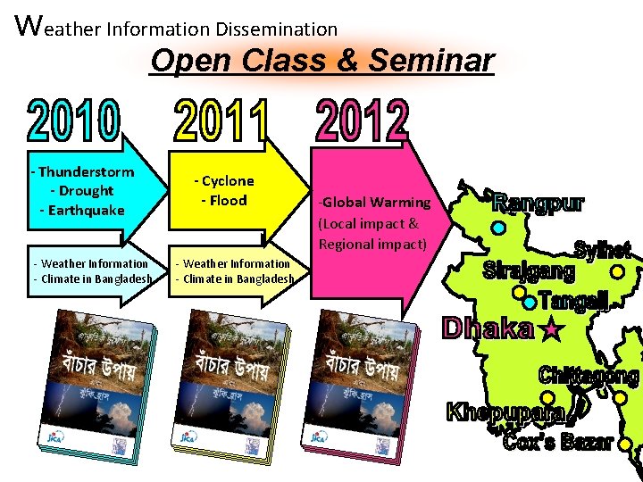 Weather Information Dissemination Open Class & Seminar - Thunderstorm - Drought - Earthquake -