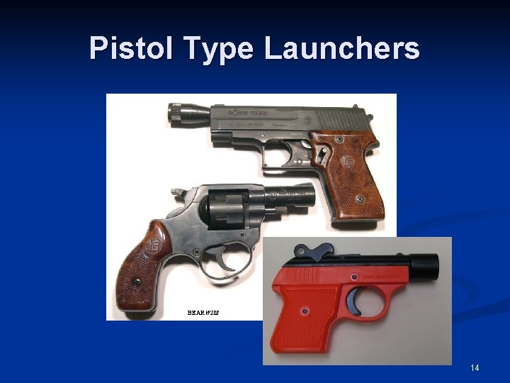 Pistol Type Launchers BEARWISE 14 