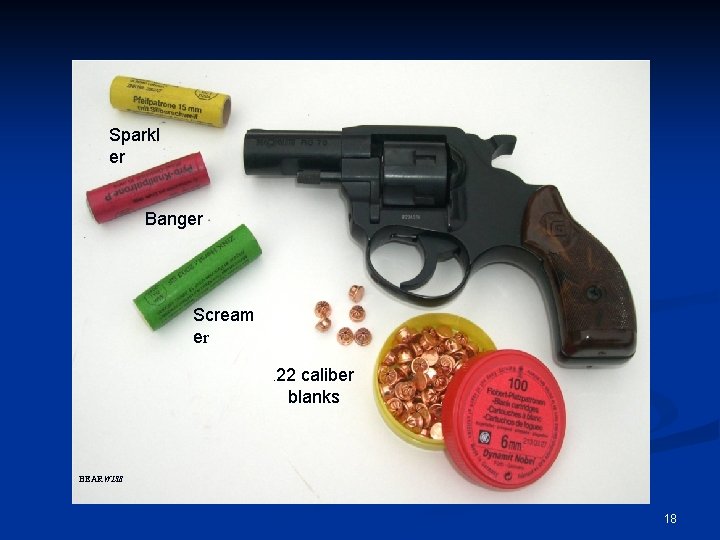 Sparkl er Banger Scream er. 22 caliber blanks BEARWISE 18 