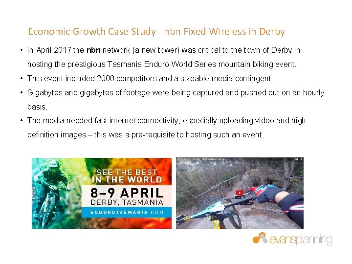Economic Growth Case Study - nbn Fixed Wireless in Derby • In April 2017