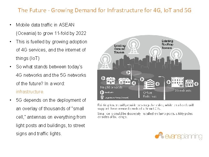 The Future - Growing Demand for Infrastructure for 4 G, Io. T and 5
