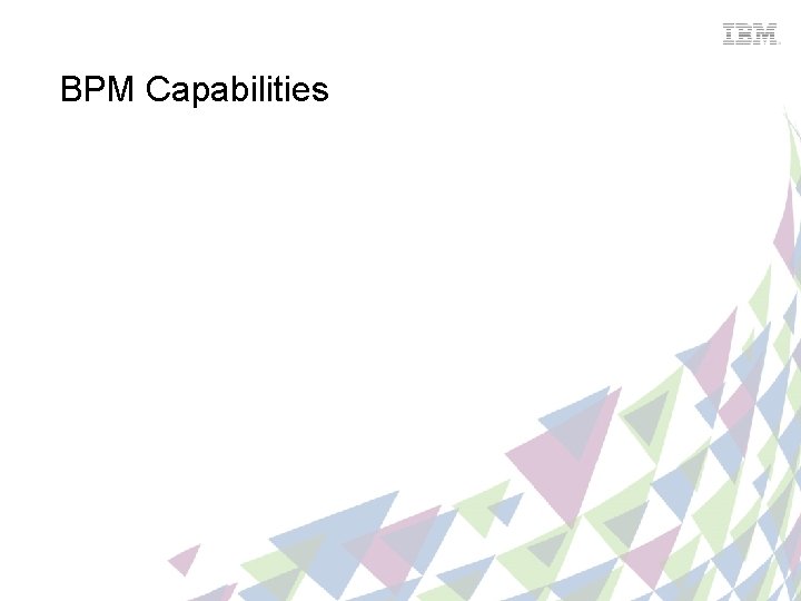 BPM Capabilities 
