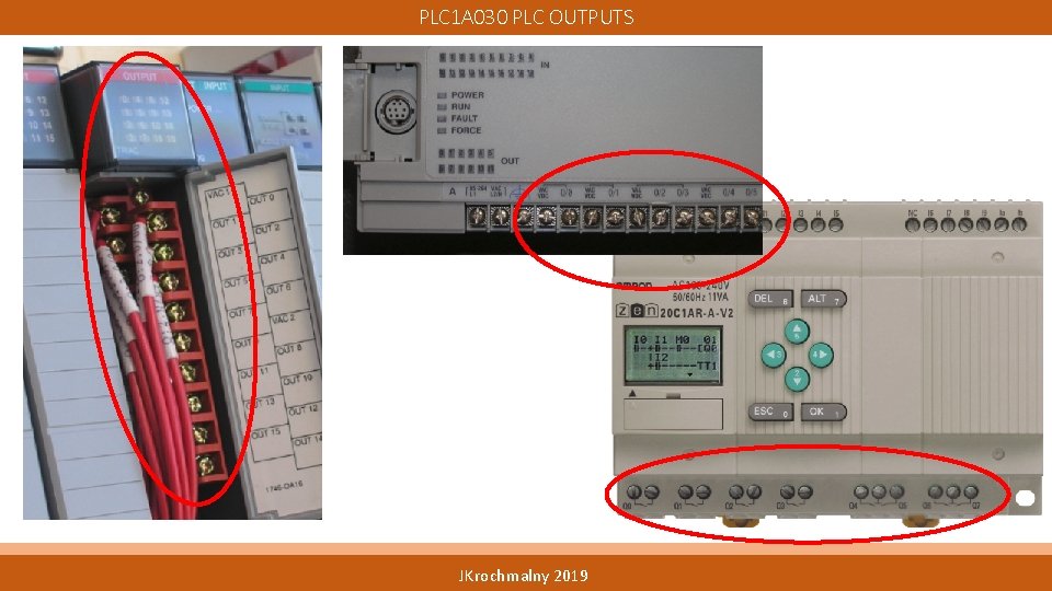 PLC 1 A 030 PLC OUTPUTS JKrochmalny 2019 