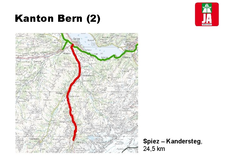 Kanton Bern (2) Spiez – Kandersteg, 24, 5 km 