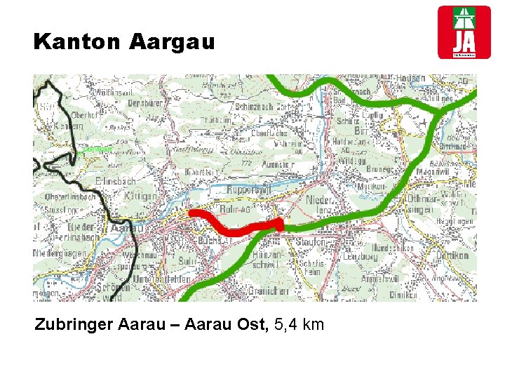 Kanton Aargau Zubringer Aarau – Aarau Ost, 5, 4 km 