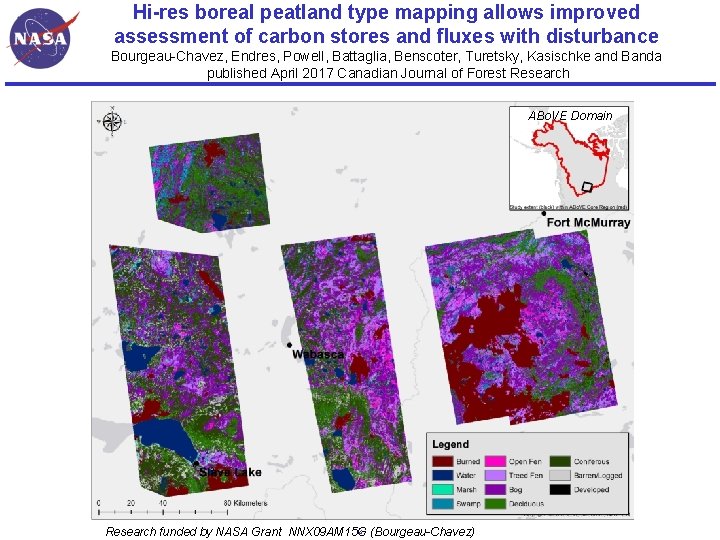 Hi-res boreal peatland type mapping allows improved assessment of carbon stores and fluxes with