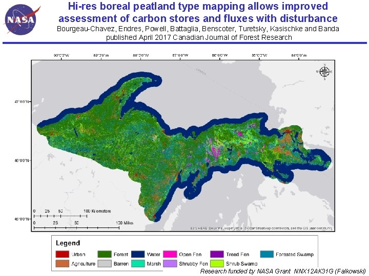 Hi-res boreal peatland type mapping allows improved assessment of carbon stores and fluxes with