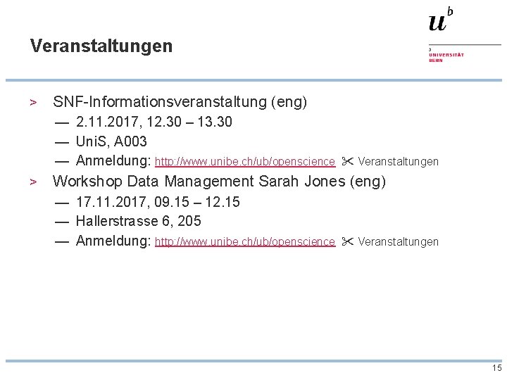 Veranstaltungen > SNF-Informationsveranstaltung (eng) — 2. 11. 2017, 12. 30 – 13. 30 —