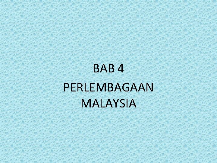 BAB 4 PERLEMBAGAAN MALAYSIA 
