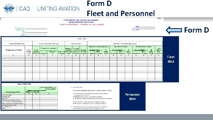 Form D Fleet and Personnel Form D Fleet data Personnel data 