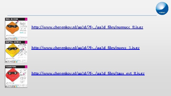http: //www. cherenkov. nl/aa 3 d/? f=. . /aa 3 d_files/numucc_8. js. gz http: