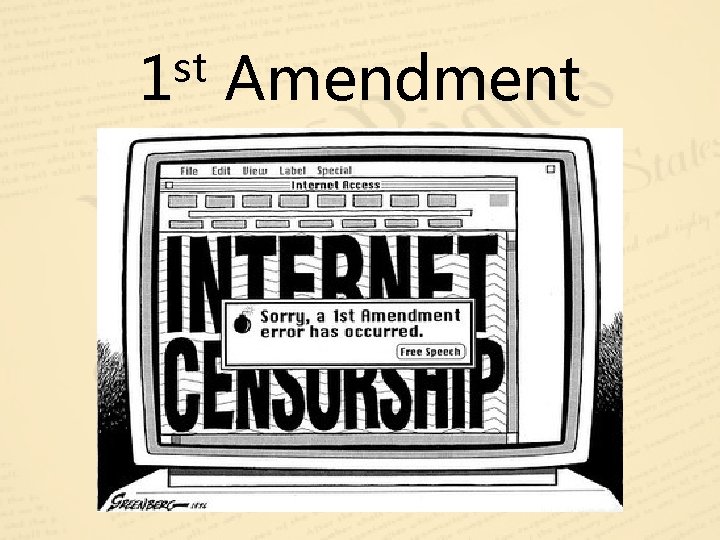 st 1 Amendment 