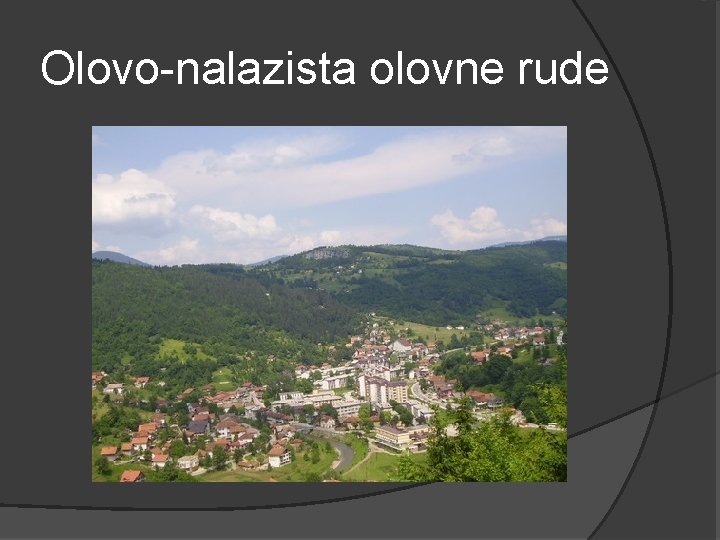 Olovo-nalazista olovne rude 