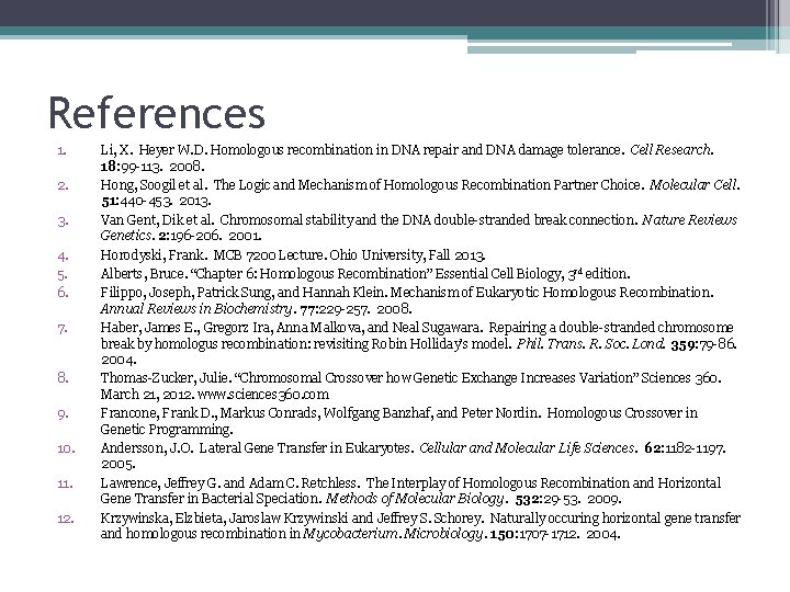 References 1. 2. 3. 4. 5. 6. 7. 8. 9. 10. 11. 12. Li,