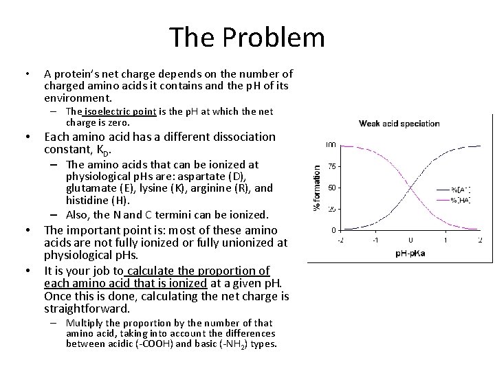 Calculating Net Protein Charge The Problem A proteins