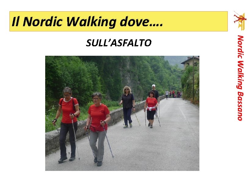 Il Nordic Walking dove…. Nordic Walking Bassano SULL’ASFALTO 