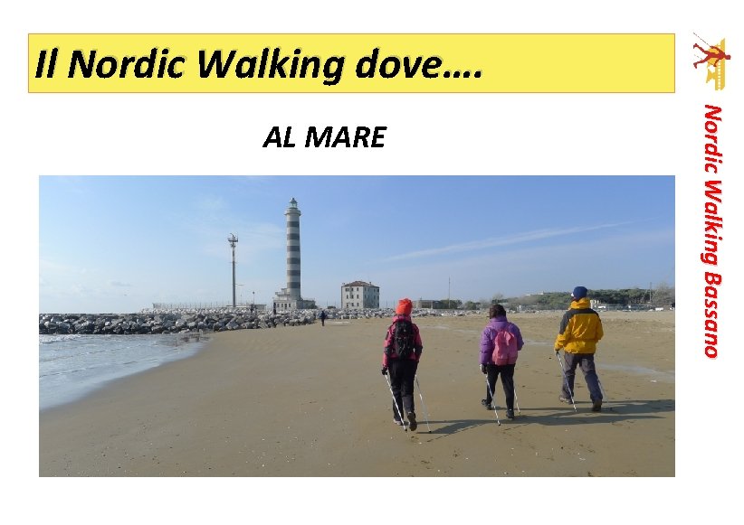 Il Nordic Walking dove…. Nordic Walking Bassano AL MARE 