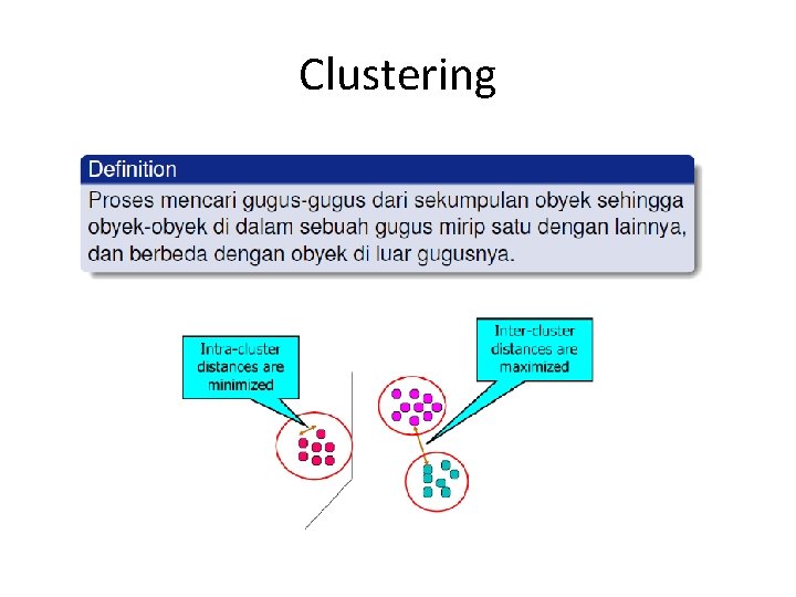 Clustering 