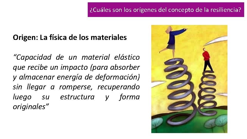 ¿Cuáles son los orígenes del concepto de la resiliencia? Origen: La física de los