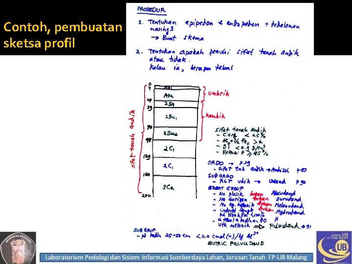 Contoh, pembuatan sketsa profil 