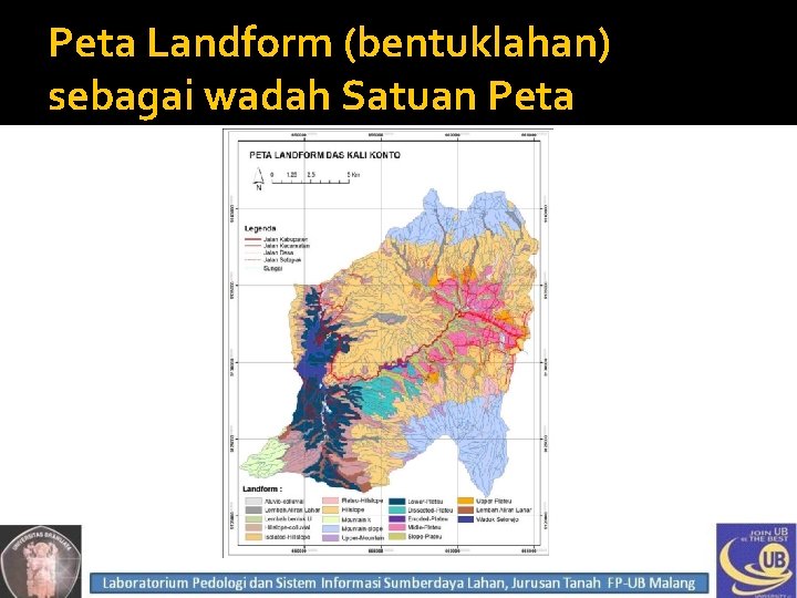 Peta Landform (bentuklahan) sebagai wadah Satuan Peta 