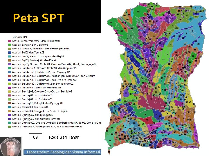 Peta SPT 69 Kode Seri Tanah 