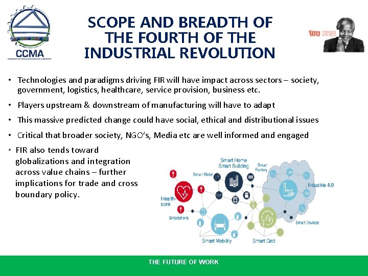 SCOPE AND BREADTH OF THE FOURTH OF THE INDUSTRIAL REVOLUTION • Technologies and paradigms