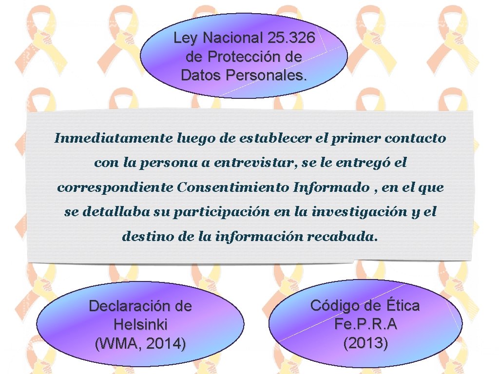 Ley Nacional 25. 326 de Protección de Datos Personales. Inmediatamente luego de establecer el