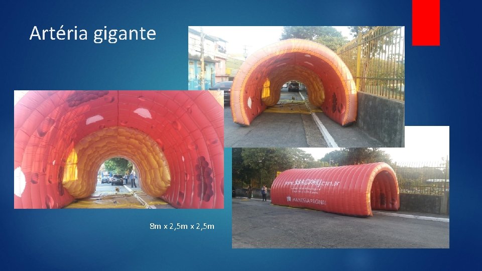 Artéria gigante 8 m x 2, 5 m 