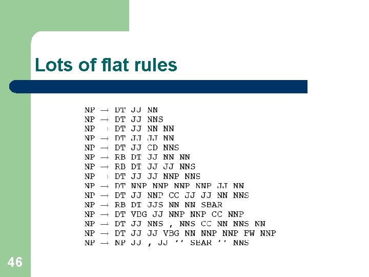 Lots of flat rules 46 