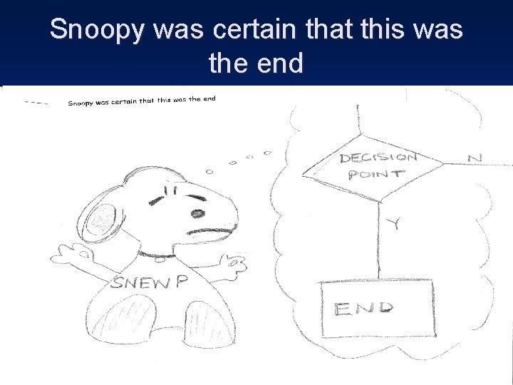Snoopy was certain that this was the end 