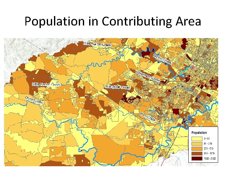 Population in Contributing Area 
