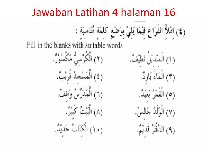 Jawaban Latihan 4 halaman 16 