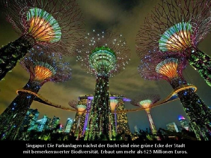 Singapur: Die Parkanlagen nächst der Bucht sind eine grüne Ecke der Stadt mit bemerkenswerter