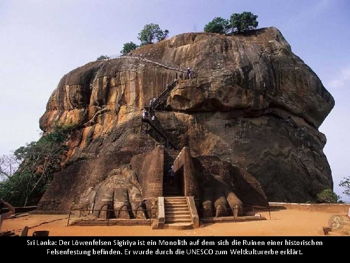 Sri Lanka: Der Löwenfelsen Sigiriya ist ein Monolith auf dem sich die Ruinen einer