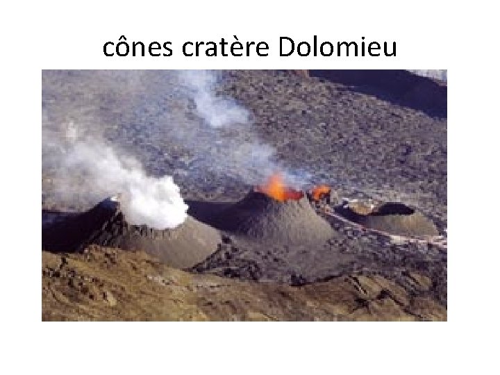 cônes cratère Dolomieu 