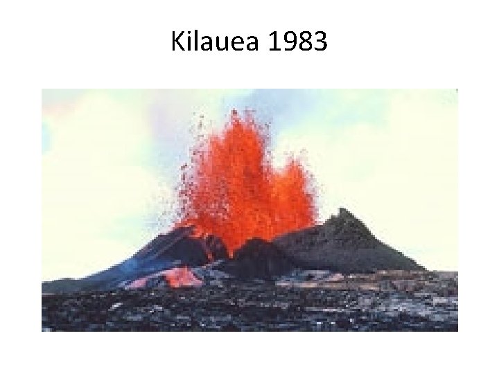 Kilauea 1983 